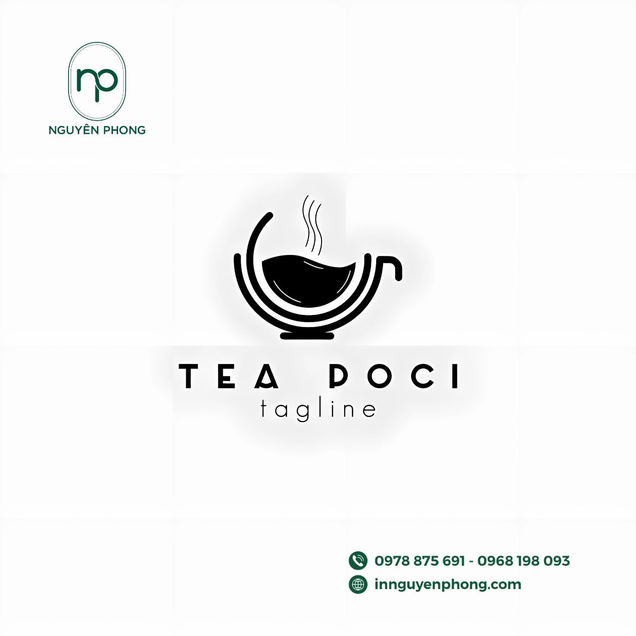 Mẫu logo in chè in tem nhãn 